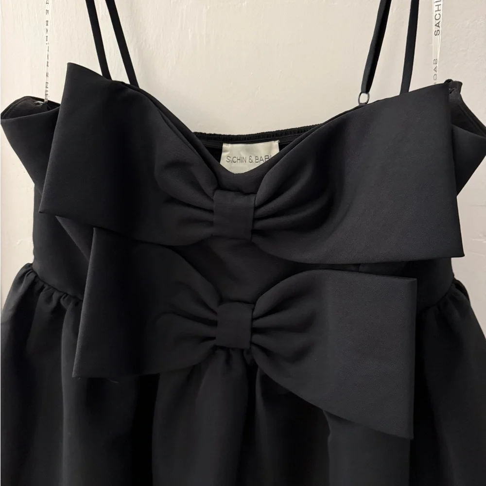 Sachin & Babi | Sloane Taffeta Double-Bow Pleated
Midi Dress - Picture 2 of 8